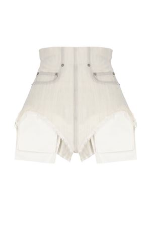 Shorts Dirt Cutoffs in denim bianco RICK OWENS DRKSHDW | DS01F4313DMW51